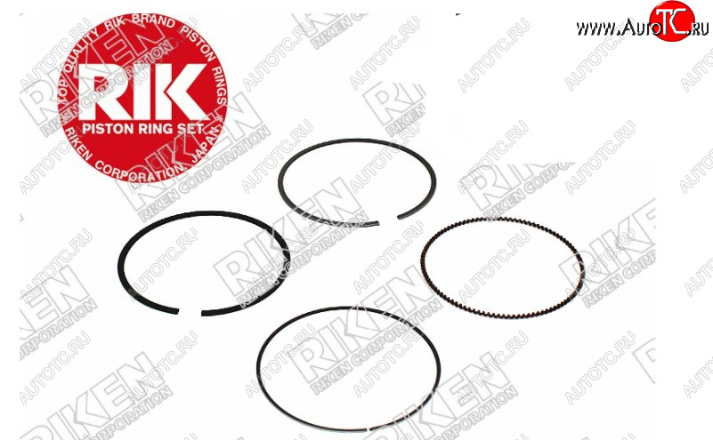 2 389 р. Комплект поршневых колец на 1 поршень RIKEN STD (R18A) Honda Civic FD седан дорестайлинг (2005-2008)  с доставкой в г. Майкоп