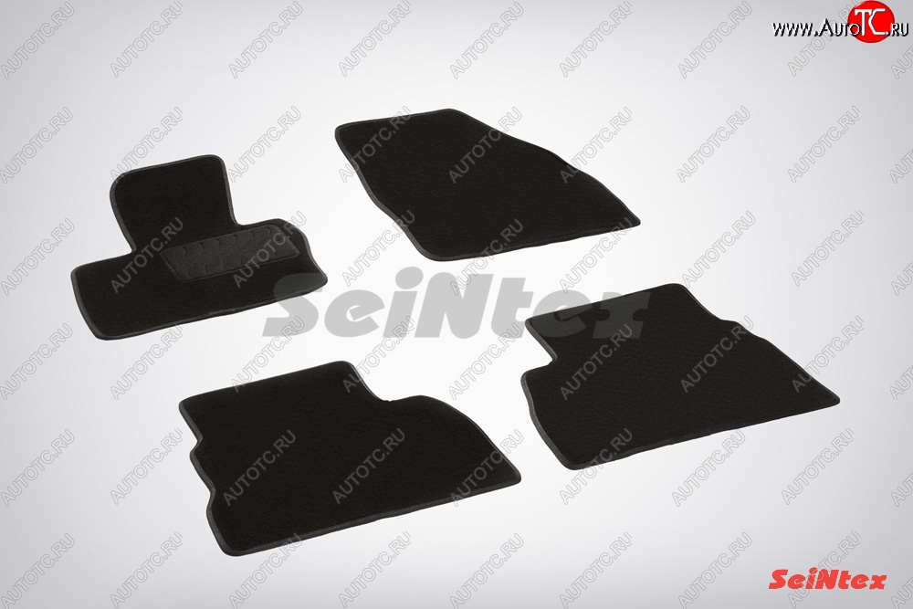 3 189 р. Износостойкие коврики в салон SeiNtex Premium LUX 4 шт. (ворсовые)  Honda Civic  FD (2005-2011) седан дорестайлинг, седан рестайлинг  с доставкой в г. Майкоп