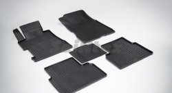 Износостойкие коврики в салон с рисунком Сетка SeiNtex Premium 4 шт. (резина) Honda Civic  FD (2005-2011) седан дорестайлинг, седан рестайлинг