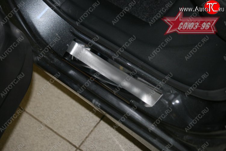2 249 р. Накладки на внутренние пороги Souz-96 Honda Civic FD седан дорестайлинг (2005-2008)  с доставкой в г. Майкоп