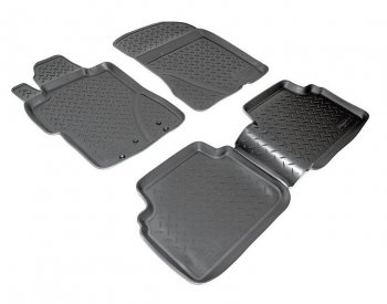 Комплект салонных ковриков Norplast Unidec Honda Civic  FD (2005-2011) седан дорестайлинг, седан рестайлинг (Цвет: черный)