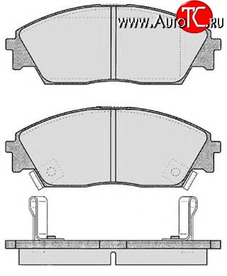 2 899 р. Передние тормозные колодки Tokico RN266M Honda Civic FD седан дорестайлинг (2005-2008)  с доставкой в г. Майкоп