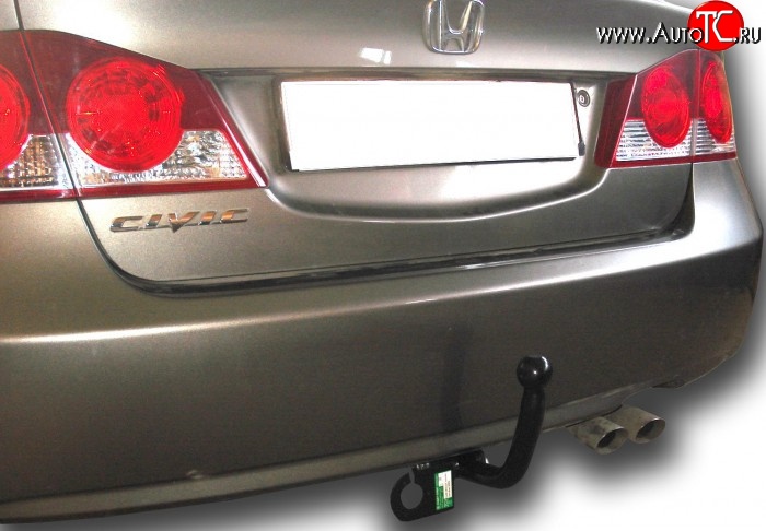7 949 р. Фаркоп Лидер Плюс Honda Civic FD седан дорестайлинг (2005-2008) (Без электропакета)  с доставкой в г. Майкоп
