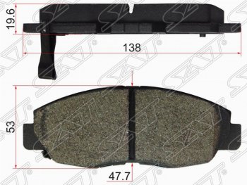 Колодки тормозные передние SAT Honda CR-V RD1,RD2,RD3  дорестайлинг (1995-1998)