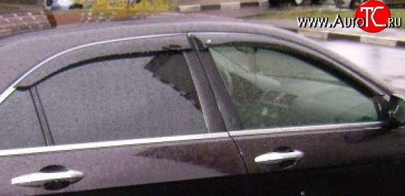 999 р. Комплект дефлекторов окон (ветровиков) 4 шт. (седан) Russtal Honda Accord 7 CL седан дорестайлинг (2002-2005)  с доставкой в г. Майкоп