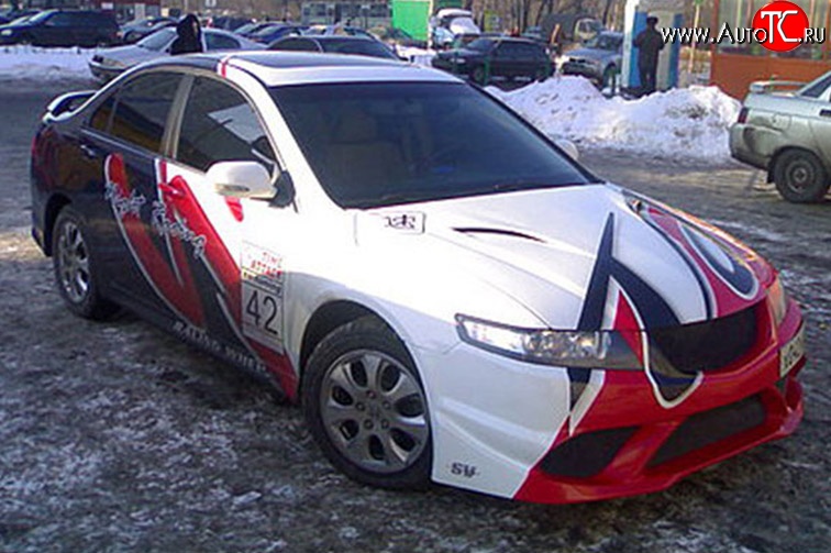 15 949 р. Пластиковый капот Night-Racing Honda Accord 7 CL седан дорестайлинг (2002-2005) (Неокрашенный)  с доставкой в г. Майкоп