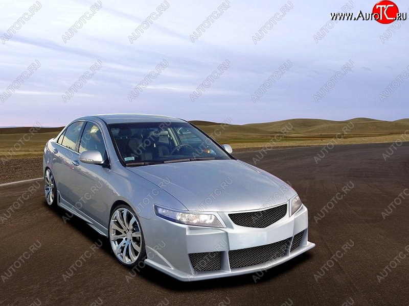25 899 р. Передний бампер D.J. Honda Accord 7 CL седан дорестайлинг (2002-2005)  с доставкой в г. Майкоп