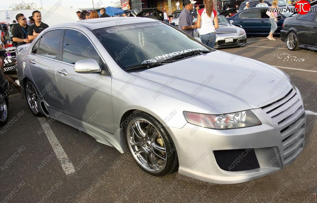 25 899 р. Передний бампер EVO Honda Accord 7 CL седан дорестайлинг (2002-2005)  с доставкой в г. Майкоп