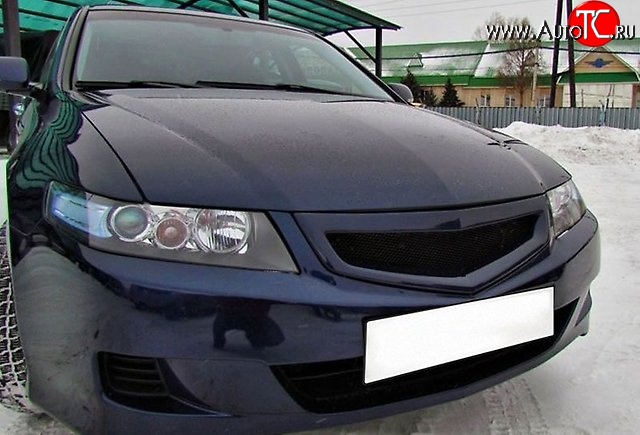 2 069 р. Решётка радиатора K-1  Honda Accord ( 7 CL,  7 CM) (2005-2008) седан рестайлинг, универсал рестайлинг (Неокрашенная, Без сетки)  с доставкой в г. Майкоп