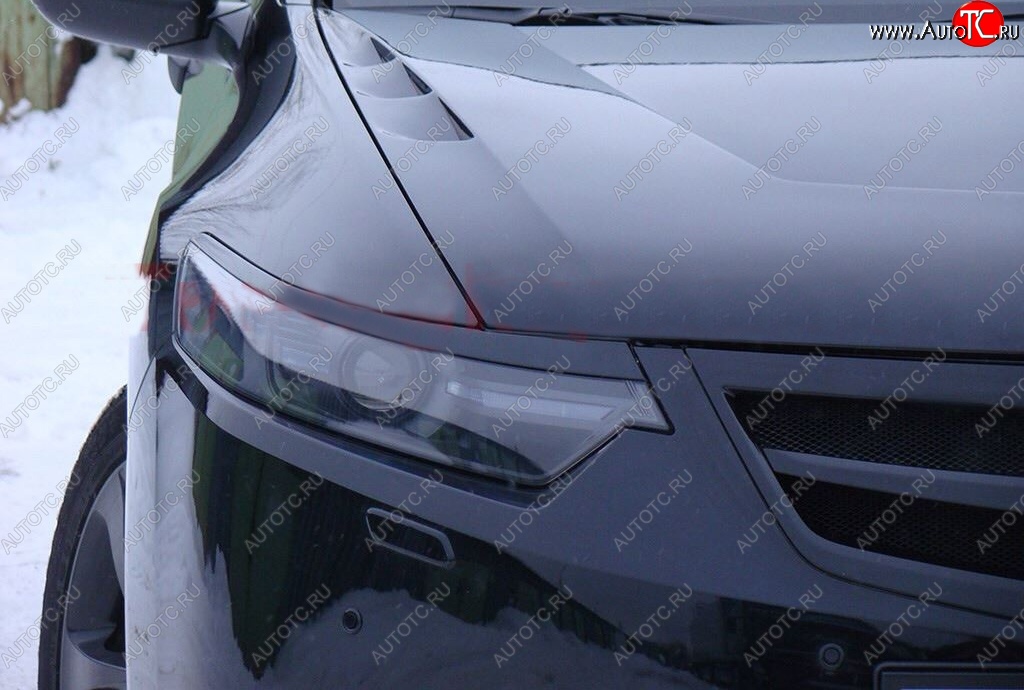 1 299 р. Реснички на фары Tuning-Sport  Honda Accord  8 CU (2008-2011) седан дорестайлинг (Неокрашенные)  с доставкой в г. Майкоп