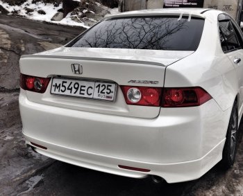 3 399 р. Лип спойлер АВТОКРАТ Honda Accord 7 CL седан дорестайлинг (2002-2005) (Неокрашенный)  с доставкой в г. Майкоп. Увеличить фотографию 2