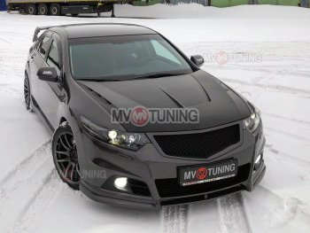 10 399 р. Накладка на передний бампер Modulo  Honda Accord  8 CU (2008-2011) седан дорестайлинг (Неокрашенная)  с доставкой в г. Майкоп. Увеличить фотографию 2