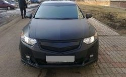 7 199 р. Накладка на передний бампер Style  Honda Accord  8 CU (2008-2011) седан дорестайлинг (Неокрашенная)  с доставкой в г. Майкоп. Увеличить фотографию 4