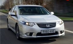 4 649 р. Клыки Type-S Mini на передний бампер автомобиля  Honda Accord ( 8 CU,  8 CW) (2011-2013) седан рестайлинг, универсал рестайлинг (Неокрашенная)  с доставкой в г. Майкоп. Увеличить фотографию 7