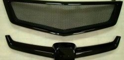 4 899 р. Решётка радиатора (дорестайлинг) Sport v2  Honda Accord  8 CU (2008-2011) седан дорестайлинг (Неокрашенная, Без сетки)  с доставкой в г. Майкоп. Увеличить фотографию 2