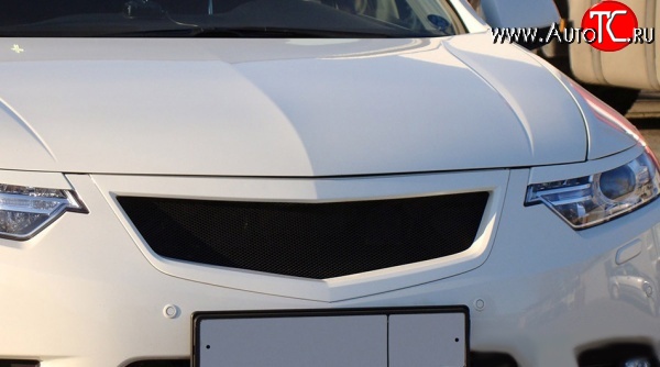 1 299 р. Реснички Sport на фары рестайлинг  Honda Accord  8 CU (2008-2011) седан дорестайлинг (Неокрашенные)  с доставкой в г. Майкоп