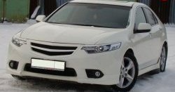 1 299 р. Реснички Sport на фары рестайлинг  Honda Accord  8 CU (2008-2011) седан дорестайлинг (Неокрашенные)  с доставкой в г. Майкоп. Увеличить фотографию 2