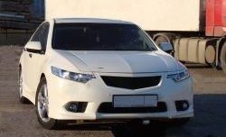 1 299 р. Реснички Sport на фары рестайлинг  Honda Accord  8 CU (2008-2011) седан дорестайлинг (Неокрашенные)  с доставкой в г. Майкоп. Увеличить фотографию 3