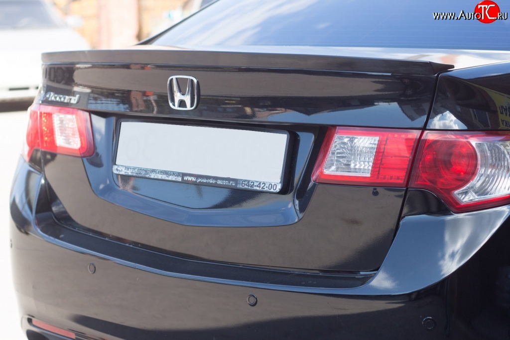 2 999 р. Лип спойлер K-1  Honda Accord  8 CU (2008-2011) седан дорестайлинг (Неокрашенный)  с доставкой в г. Майкоп