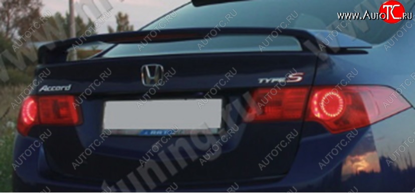 5 799 р. Спойлер на крышку багажника SPORT (без стоп-сигнала)  Honda Accord  8 CU (2008-2011) седан дорестайлинг (Неокрашенный)  с доставкой в г. Майкоп