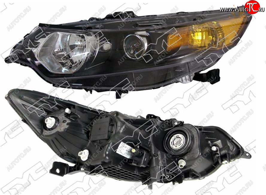 5 849 р. Левая фара передняя TYC (галоген, с электрокорректором) Honda Accord 8 CU седан дорестайлинг (2008-2011)  с доставкой в г. Майкоп