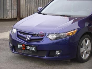 1 399 р. Планка решетки радиатора Sport var №1 (под логотип H)  Honda Accord ( 8 CU,  8 CW) (2008-2011) седан дорестайлинг, универсал дорестайлинг  с доставкой в г. Майкоп. Увеличить фотографию 3