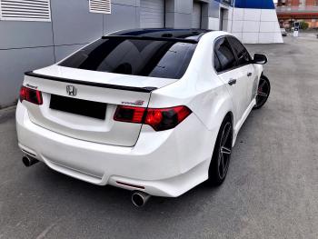 4 199 р. Лип спойлер на крышку багажника MV-Tuning  Honda Accord  8 CU (2008-2013) седан дорестайлинг, седан рестайлинг (Неокрашенный)  с доставкой в г. Майкоп. Увеличить фотографию 3