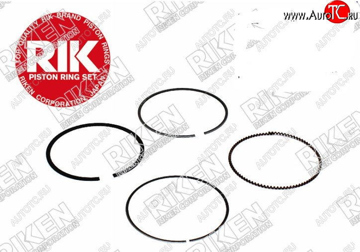3 199 р. Комплект поршневых колец на 1 поршень RIKEN (K24Z3, не подходят на поршни с марк L5A) Honda Accord 8 CU седан дорестайлинг (2008-2011)  с доставкой в г. Майкоп