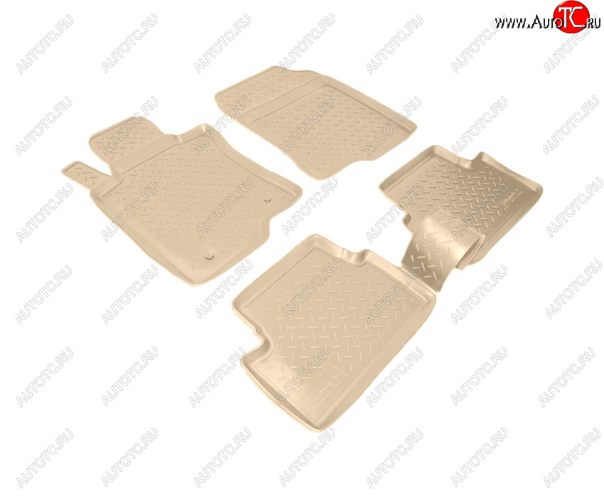 3 299 р. Коврики салона Norplast Unidec  Honda Accord  8 CU (2008-2011) седан дорестайлинг (Цвет: бежевый)  с доставкой в г. Майкоп