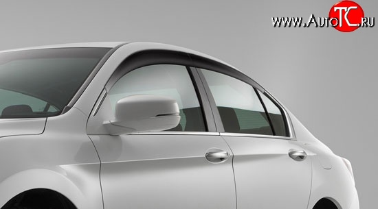 2 114 р. Дефлекторы окон (ветровики) Novline 4 шт. Honda Accord 9 CR седан дорестайлинг (2013-2016)  с доставкой в г. Майкоп