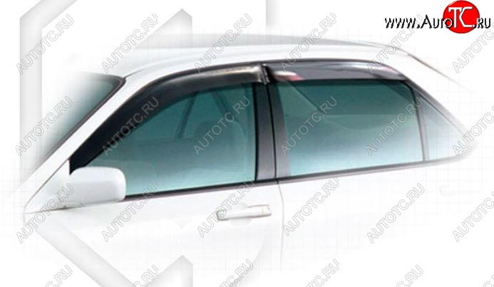 1 999 р. Дефлектора окон (CL1,CL3, CF3-CF5) CA-Plastiс  Honda Accord  6 CF (1997-2002) седан дорестайлинг, седан рестайлинг (Classic полупрозрачный, Без хром.молдинга)  с доставкой в г. Майкоп