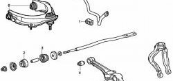 289 р. Полиуретановая втулка стабилизатора, задней подвески HONDA AVANCIER, I.D. = 24 мм Honda Avancier (1999-2003)  с доставкой в г. Майкоп. Увеличить фотографию 2
