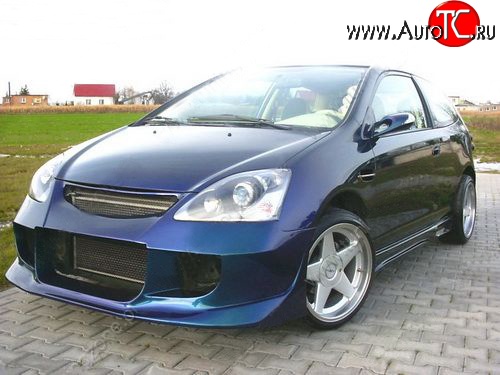 7 299 р. Передний бампер Sport Honda Civic ES седан дорестайлинг (2000-2003)  с доставкой в г. Майкоп