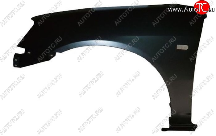 2 199 р. Переднее левое крыло SAT (с отверстием под повторитель, Тайвань) Honda Civic ES седан дорестайлинг (2000-2003) (Неокрашенное)  с доставкой в г. Майкоп