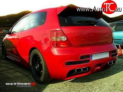25 899 р. Задний бампер Maxpower Honda Civic ES седан дорестайлинг (2000-2003)  с доставкой в г. Майкоп