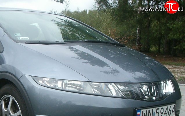 12 899 р. Пластиковый капот Standart Honda Civic FK,FN хэтчбэк 5 дв. дорестайлинг (2005-2008)  с доставкой в г. Майкоп