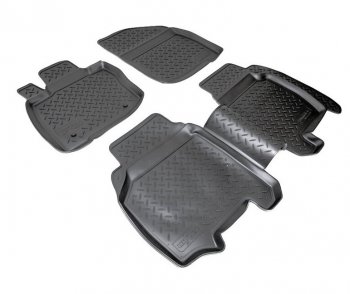 Комплект салонных ковриков Norplast Unidec Honda Civic ( EP,  EU,  FK,FN) (2000-2011) хэтчбэк 3 дв. дорестайлинг, хэтчбэк 5 дв. дорестайлинг,  хэтчбэк 5 дв. рестайлинг, хэтчбэк 3 дв. рестайлинг, хэтчбэк 5 дв. рестайлинг (Цвет: черный)
