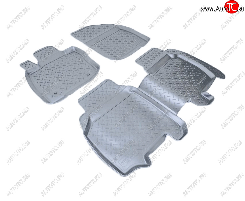 3 199 р. Коврики салона Norplast Unidec  Honda Civic ( EP,  EU,  FK,FN) (2000-2011) хэтчбэк 3 дв. дорестайлинг, хэтчбэк 5 дв. дорестайлинг,  хэтчбэк 5 дв. рестайлинг, хэтчбэк 3 дв. рестайлинг, хэтчбэк 5 дв. рестайлинг (Цвет: серый)  с доставкой в г. Майкоп
