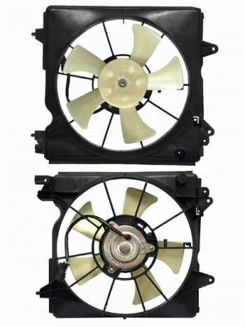 Вентилятор радиатора кондиционера в сборе SAT Honda Civic  FK2 (2011-2016) хэтчбэк 5 дв.