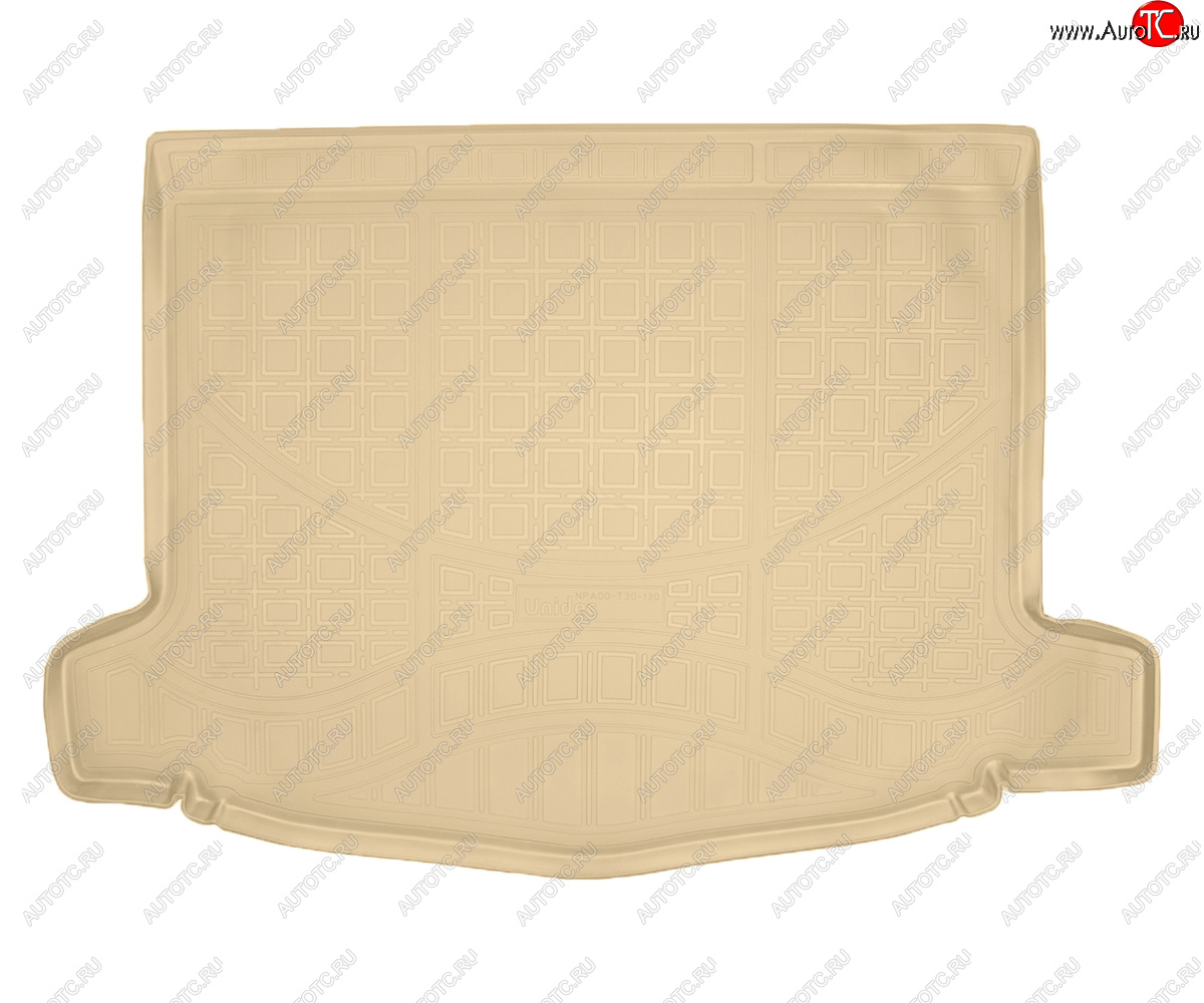 2 199 р. Коврик багажника Norplast Unidec  Honda Civic  FK2 (2011-2016) хэтчбэк 5 дв. (бежевый)  с доставкой в г. Майкоп