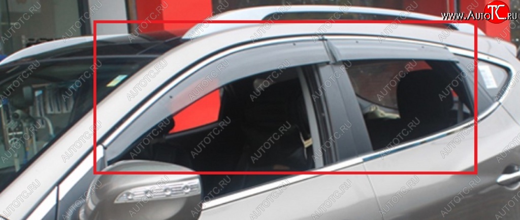 4 399 р. Дефлекторы окон (ветровики) SuvStyle Honda CR-V RE1,RE2,RE3,RE4,RE5,RE7 дорестайлинг (2007-2010)  с доставкой в г. Майкоп