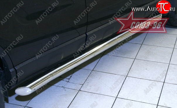 2 564 р. Защита порогов Souz-96 (d76) Honda CR-V RE1,RE2,RE3,RE4,RE5,RE7 рестайлинг (2009-2012)  с доставкой в г. Майкоп
