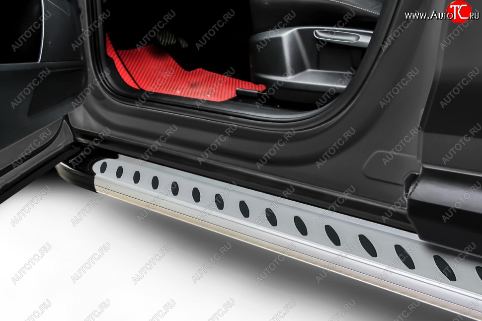 17 399 р. Порожки для ног Slitkoff Prestige  Honda CR-V  RE1,RE2,RE3,RE4,RE5,RE7 (2007-2012) дорестайлинг, рестайлинг (Silver)  с доставкой в г. Майкоп