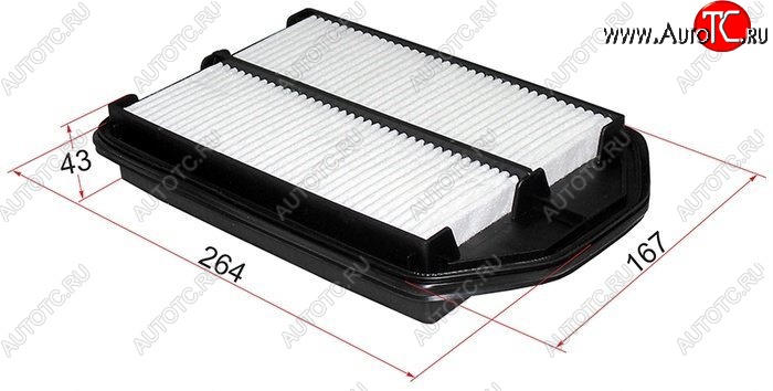 369 р. Фильтр воздушный двигателя SAT  Honda CR-V  RE1,RE2,RE3,RE4,RE5,RE7 (2007-2012) дорестайлинг, рестайлинг  с доставкой в г. Майкоп