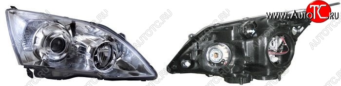 7 899 р. Правая фара передняя SAT (с электрокорректором, Евросвет) Honda CR-V RE1,RE2,RE3,RE4,RE5,RE7 рестайлинг (2009-2012)  с доставкой в г. Майкоп