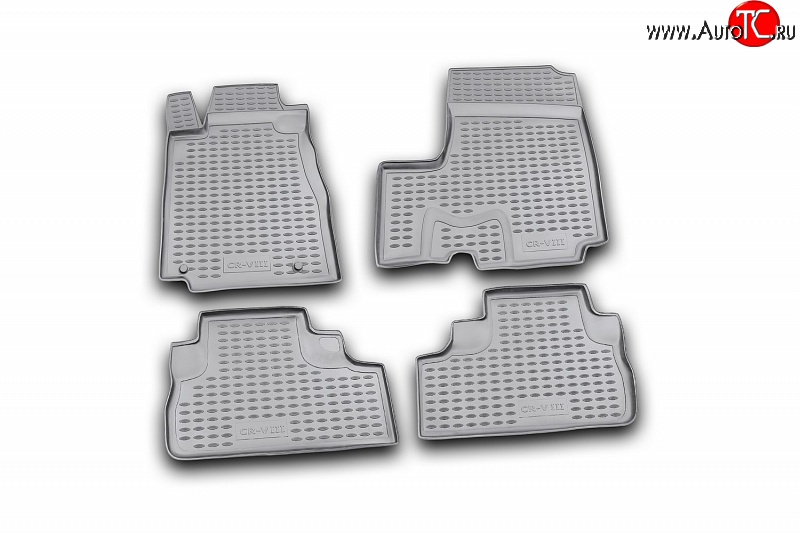 2 759 р. Коврики в салон Element 4 шт. (полиуретан) Honda CR-V RE1,RE2,RE3,RE4,RE5,RE7 дорестайлинг (2007-2010)  с доставкой в г. Майкоп