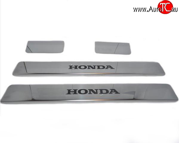 1 129 р. Накладки на порожки автомобиля M-VRS (нанесение надписи методом окраски) Honda CR-V RE1,RE2,RE3,RE4,RE5,RE7 дорестайлинг (2007-2010)  с доставкой в г. Майкоп