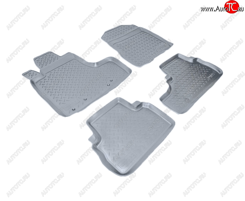 3 199 р. Коврики салона Norplast Unidec  Honda CR-V  RE1,RE2,RE3,RE4,RE5,RE7 (2007-2012) дорестайлинг, рестайлинг (Цвет: серый)  с доставкой в г. Майкоп