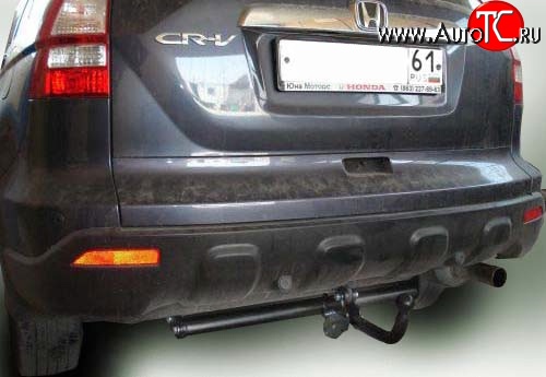 8 199 р. Фаркоп Лидер Плюс Honda CR-V RE1,RE2,RE3,RE4,RE5,RE7 дорестайлинг (2007-2010) (Без электропакета)  с доставкой в г. Майкоп