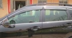 5 349 р. Комплект дефлекторов окон СТ Honda CR-V RM1,RM3,RM4 дорестайлинг (2012-2015)  с доставкой в г. Майкоп. Увеличить фотографию 2